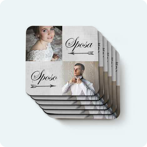 Foto Personalizzata Sottobicchieri